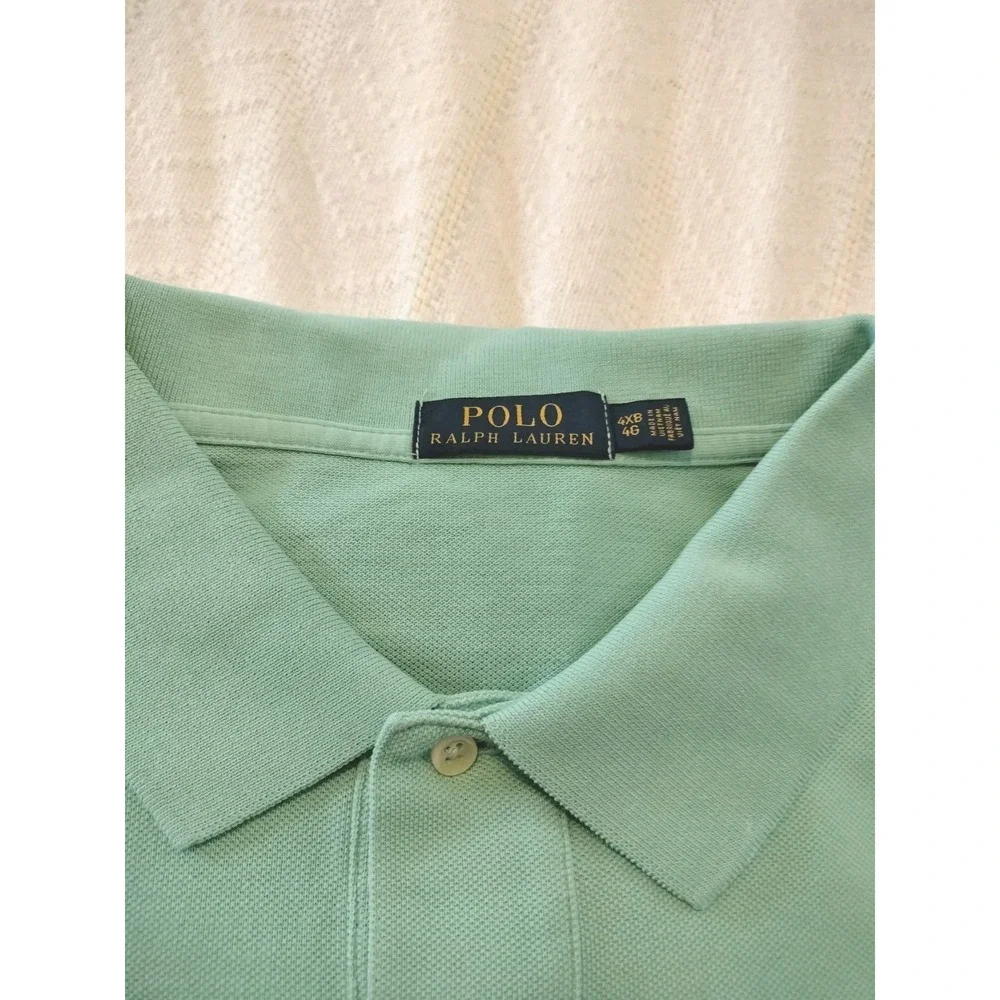 NWT Ralph Lauren Polo Shirt Men's 4XB Classic Fit Green Short Sleeve Cotton